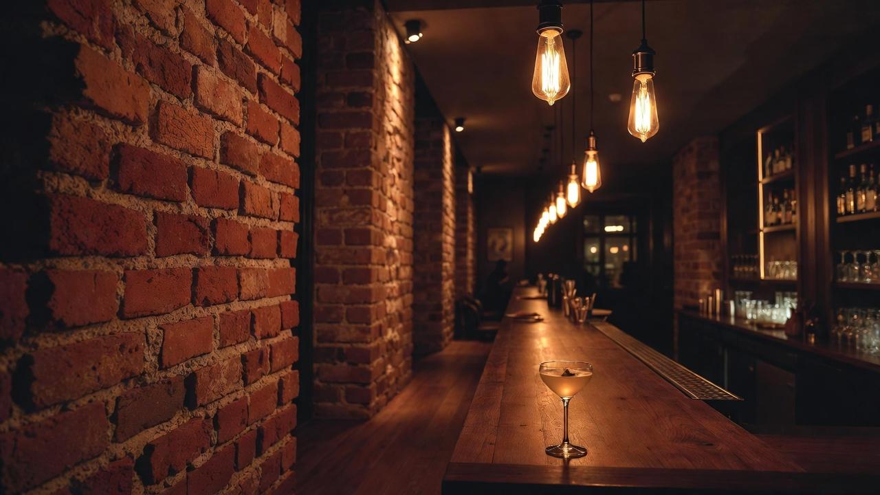 Cocktail bar with warm amber lighting along Avenida Chapultepec in Guadalajara