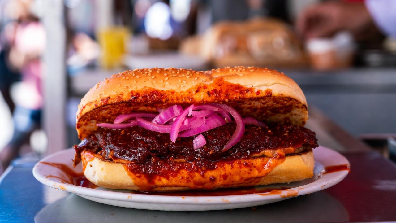 Tortas ahogadas drowned in chile sauce — Guadalajara's iconic sandwich