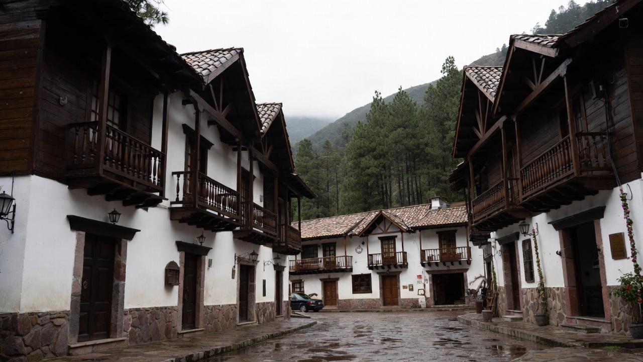 Pine forest cabin retreat in the mountains of Mazamitla near Guadalajara